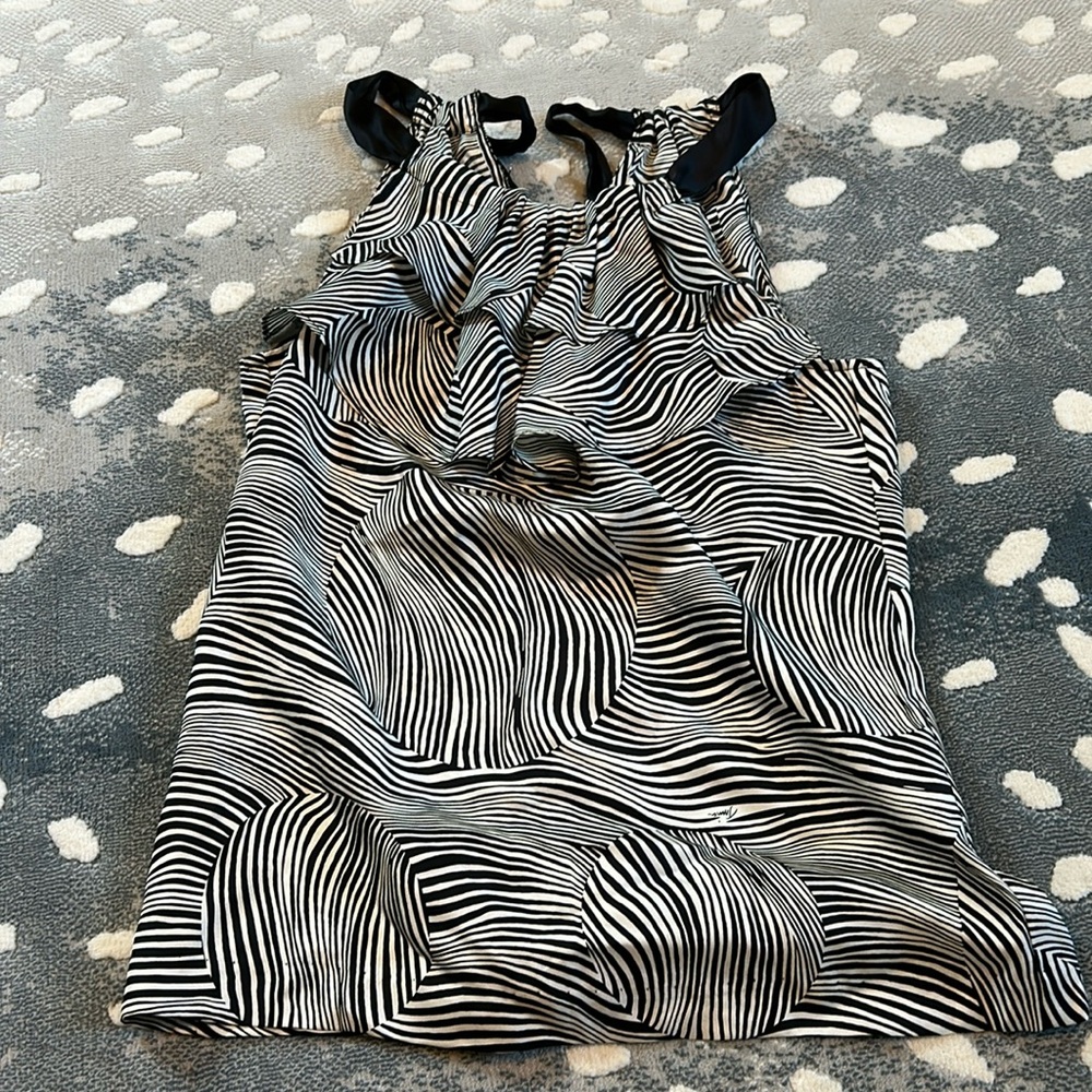 Trina Turk silky ruffled halter top